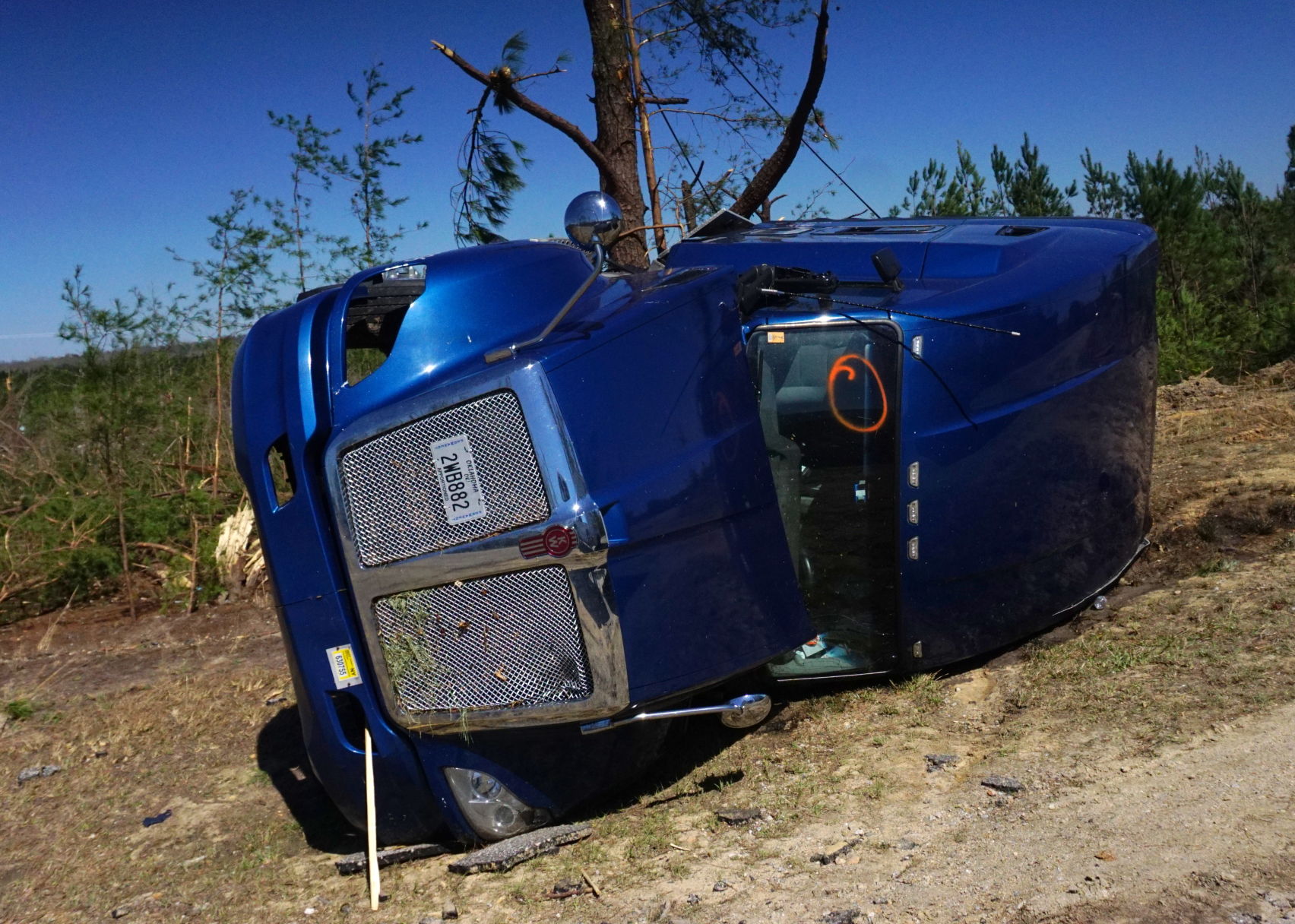Tornado damage in Beauregard